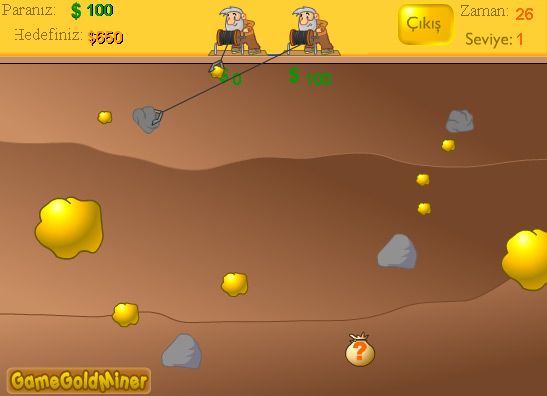 Jogo Gold Miner Two Player no Jogos 360