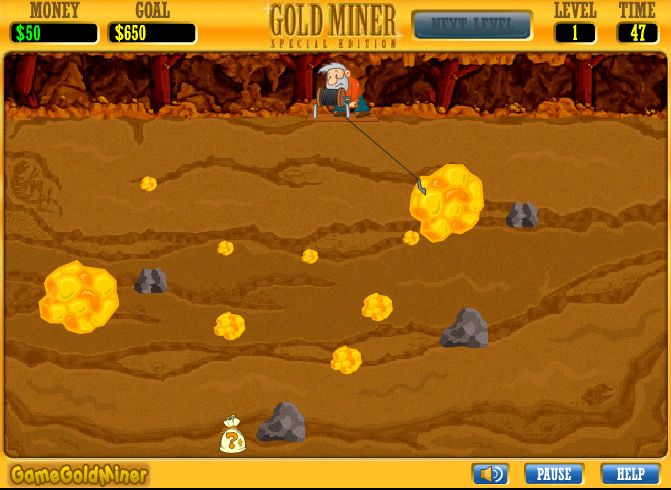 Jogo Gold Miner 2 no Jogos 360